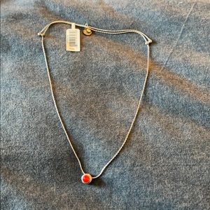 Red pendant necklace